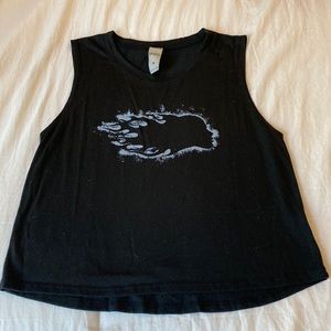 Crop workout tank medium